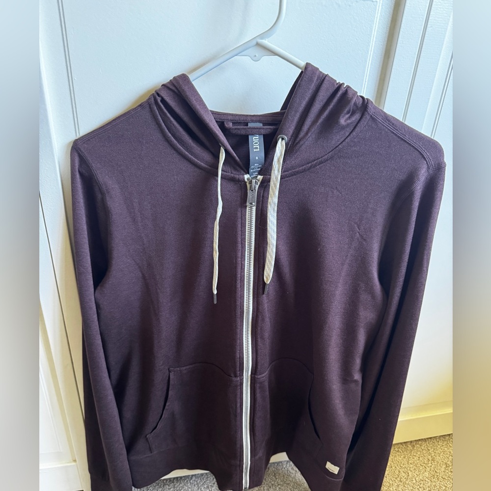 Vuori Brown Zip-Up Hoodie